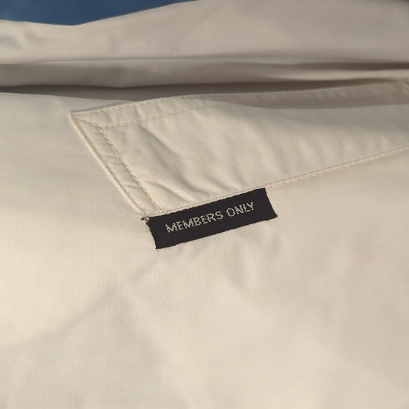 Vintage Members‎ Only Jacket size 46 White Blue 3 in 1 Convertible Vest - Picture 4 of 16